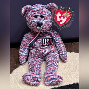 Ty Beanie Baby Bear - USA